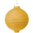 lampion papierowy kula zolty partydeco 30 cm