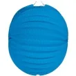 lampion papierowy round niebieski folat 22 cm
