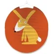lampion papierowy zajaczek brazowy amscan 25 cm