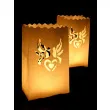 lampion torebki na swiece golabki i serce bialy partydeco 10 szt