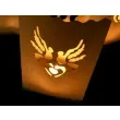 lampion torebki na swiece golabki i serce bialy partydeco 10 szt