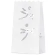 lampion torebki na swiece motyle bialy partydeco 10 szt