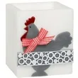 lampion wielkanocna kostka kokoszka bialy adpal 115 100 mm
