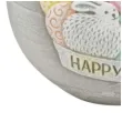lampion wielkanocna kula happy easter szara bartek candles 120 mm