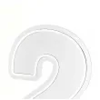 lampka dekoracyjna cyfra 2 neon led bialy partydeco 50 cm