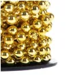 lancuch choinkowy korale long zlote arpex 6 mm 6 m
