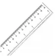 linijka plastikowa podwojna skala 30 cm transparent 7 7