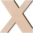 litera drewniana times x rozm m 106x100 mm
