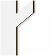 litera laminowana times l bialy rozm m 88x100 mm