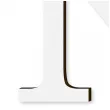 litera laminowana times n bialy rozm m 109x113 mm