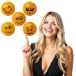 magnesy emoji usmiech pomaranczowe fun joy 29 mm 5 szt
