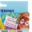 make up party kredki do malowania twarzy scool 6 szt