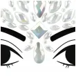 make up party krysztalki na twarz swiecace w ciemnosci bialy partydeco