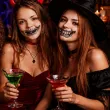 makijaz do stroju na halloween dia dde los muertos tatuaze zmywalne sztuczne zeby demon make up