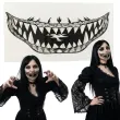 makijaz do stroju na halloween dia dde los muertos tatuaze zmywalne sztuczne zeby demon make up