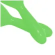 marakasy neonowe zielone 2 szt 18 cm smiffys
