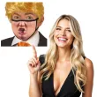 maseczka dla doroslych trump czarna guirca
