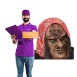 maska babcia zombie lateksowa widmann
