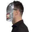 maska halloween lustrzana czaszka srebrny boland