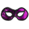 maska karnawalowa dama z koronka fioletowa