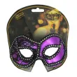 maska karnawalowa dama z koronka fioletowa