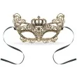 maska karnawalowa krolowa zlota azurowa godan