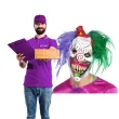 maska klaun joker lateksowa smiffys