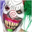 maska klaun joker lateksowa smiffys