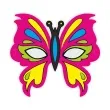 maska papierowa barwny motyl rozowy rozm uniwersalny