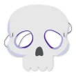 maska papierowa halloween czaszka rozm uniwersalny