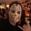 maska papierowa na halloween hokejowa maska jason z piatku 13 straszny dodatek do zdjec