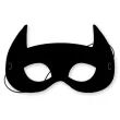 maska papierowa super bohater czarna rozm uniwersalny