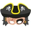 maska piraci papierowa arpex 2 szt