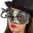 maska steampunk srebrna carnival toys
