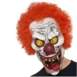 maska szalony klaun zakrecone oczy lateksowa smiffys