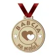 medal babcia na medal drewniany 72 mm