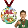medal drukowany dzien dziecka kolorowy swiat 72 mm