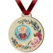 medal drukowany kochanemu dziadkowi odznaka drewniany 72 mm