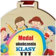 medal drukowany ukonczenia klasy iii drewniany 72 mm