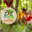medal drukowany witajcie wakacje drewniany 72 mm