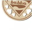 medal dzien kobiet super babka drewniany 72 mm