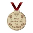 medal dzien kobiet taka kobieta to skarb drewniany 72 mm