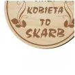 medal dzien kobiet taka kobieta to skarb drewniany 72 mm