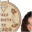 medal dzien kobiet taka kobieta to skarb drewniany 72 mm