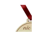 medal emeryt nic nie musi drewniany 72 mm