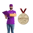 medal emerytka nic nie musi drewniany 72 mm