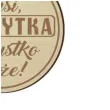 medal emerytka nic nie musi drewniany 72 mm