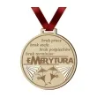 medal emerytura brak pracy szefa drewniany 72 mm
