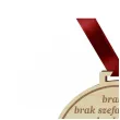 medal emerytura brak pracy szefa drewniany 72 mm