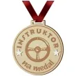 medal instruktor jazdy na medal drewniany 72 mm